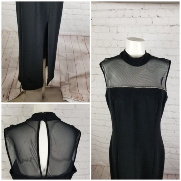 Betsy & Adam Black Evening Dress - Picture 2 of 9